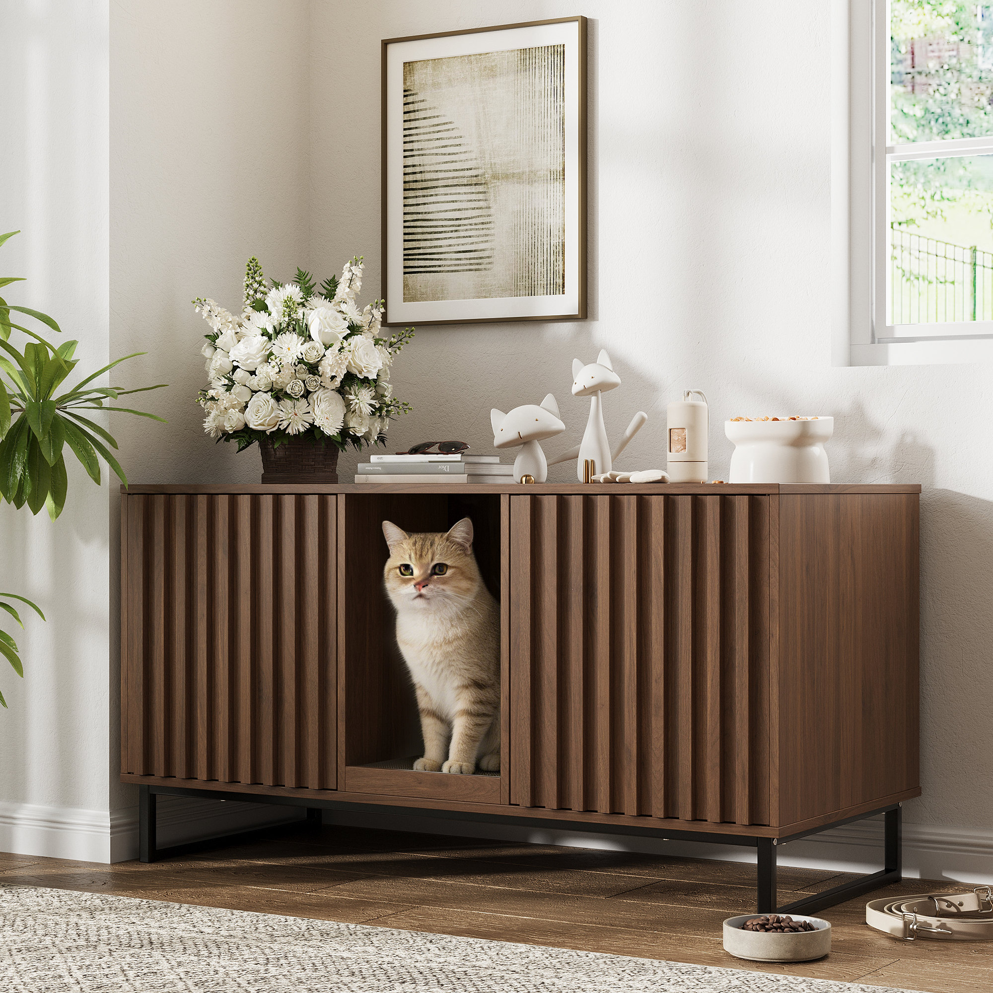 Faaris+Enclosed+Litter+Box+